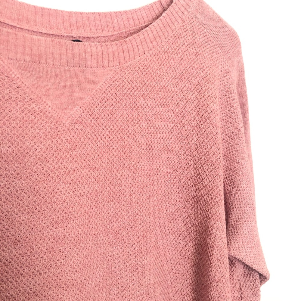 AE Pink Waffle knit sweater